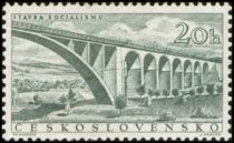 Railway viaduct near Mezihoří, part of the village Dolní Lou