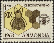 European Honey Bee (Apis mellifera), Honeycomb, Emblem