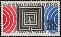 45 years Czechoslovakian Radio