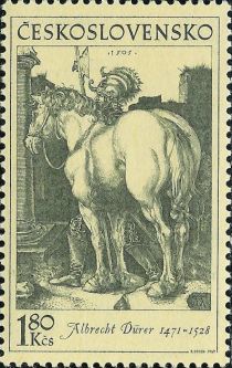 Horse and Soldier, by Albrecht Durer (1505)