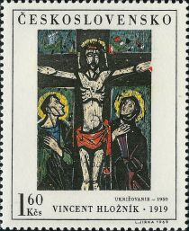 Crucifixion, by Vincent Hložník (1950)