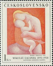 Seated Mother, by Mikulas Galanda (1953)