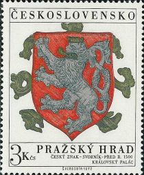 Czech coat of arms (lion), c. 1500