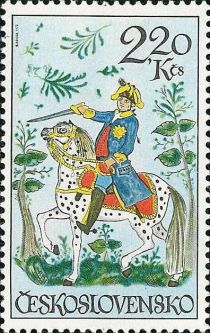 "Cavalryman, c. 1800" (Ceramic Tile)