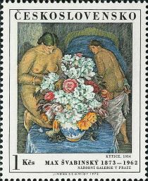 Nosegay, by Max Švabinský (1914)