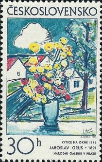 Flowers in Window, by Jaroslav Grus (1972)