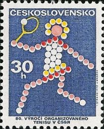 80th anniv. of the tennis organization in Czechoslovakia