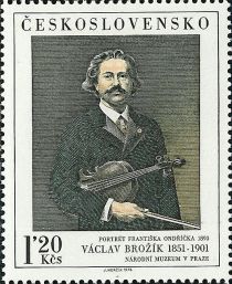 Violinist Frantisek Ondricek, by Vaclav Brožík (1893)