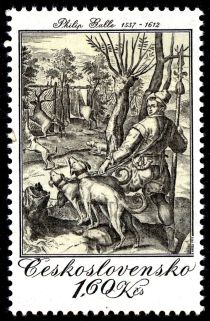 Deer Hunt, by Philip Galle (1578)