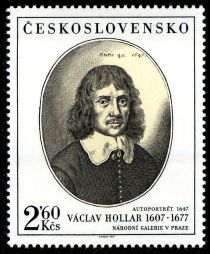 Vaclav Hollar, self-portrait (1647)