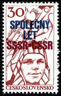 Yuri A. Gagarin, Vostok I, overprinted