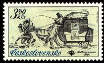 Postal sleigh, 1840