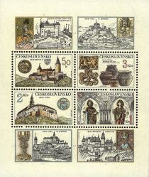 Křivoklát and Nitra Castles Souvenir Sheet