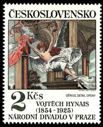 Genius, theater curtain by Vojtech Hynais (1854-1925)