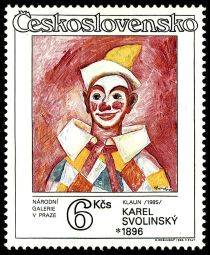 Clown, by Karel Svolinsky (1896-1986)