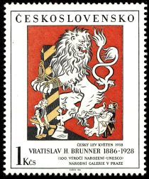 The Czech Lion, by Vratislav H. Brunner (1886-1928)