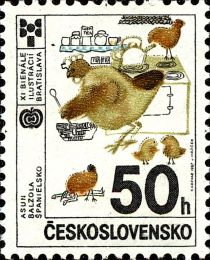 "Chickens in Kitchen" (Asun Balzola)